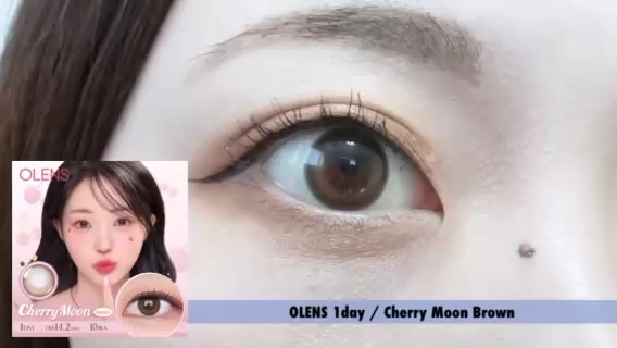 ☆チェリームーン★ オーレンズ チェリームーンワンデー ブラウン(OLENS Cherry Moon 1day